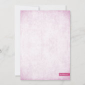 Invitation Chaud rose Parties scintillant Look Bachelorette P (Dos)