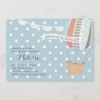 Invitation chaude de ballon à air