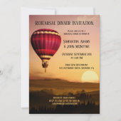Invitation chaude de dîner de répétition de (Devant)