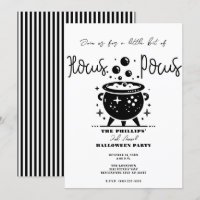 Chaudière de sorcière noir et blanc Fête d'Hallowe
