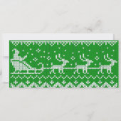 Invitation Chaudron moche Le Père Noël traîne et rennes (Dos)