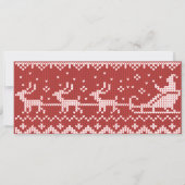 Invitation Chaudron moche Le Père Noël traîne et rennes (Devant)