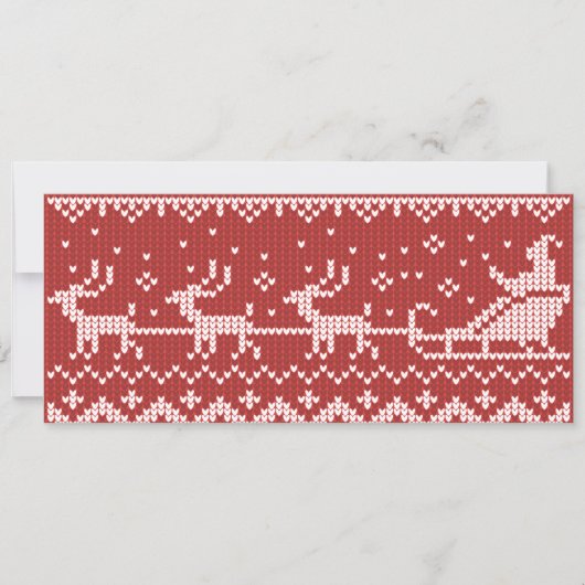 Invitation Chaudron moche Le Père Noël traîne et rennes (Devant)