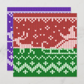 Invitation Chaudron moche Le Père Noël traîne et rennes (Devant / Derrière)