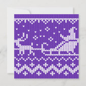 Invitation Chaudron moche Le Père Noël traîne et rennes (Dos)