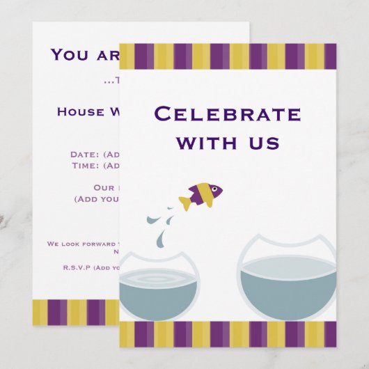 Invitation Chauffage de Chambre (Devant / Derrière)