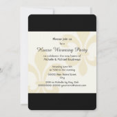 Invitation Chauffage de Chambre de Gold Fleur de Lis Key (Dos)