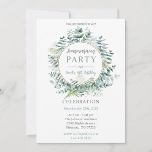 Invitation Chauffage de maison et anniversaire personnalisés