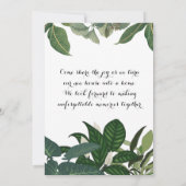 Invitation Chauffage domestique (Dos)