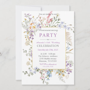 Invitation Chauffage et anniversaire personnalisés