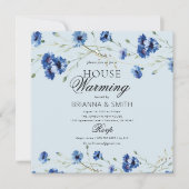 Invitation Chauffage Floral moderne (Devant)