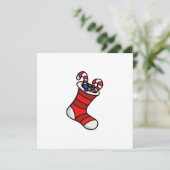 Invitation chaussette de Noël (Debout devant)