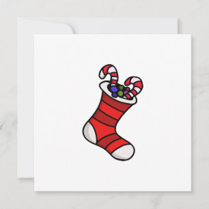 Invitation chaussette de Noël