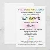 Invitation Chaussettes pour bébé Baby shower garçon ou fille (Devant / Derrière)