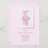 Invitation Chaussons de ballet Considérant (Devant / Derrière)