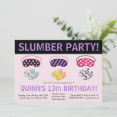 Invitation Chaussons et masques oculaires Fête du bois d'oeuv (Debout devant)