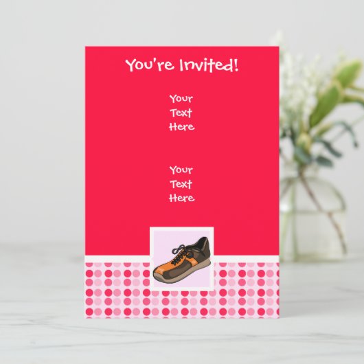 Invitation Chaussure à exécution mignonne (Debout devant)