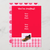 Invitation Chaussure à exécution mignonne (Devant / Derrière)