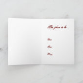 Invitation Chaussure à lèvres et à Stiletto rouge (Intérieur)