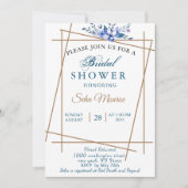 Invitation Chaussure à nage flottante bleu marine (Devant)