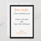 Invitation Chaussure de Fête, Vous êtes Invité, RS (Dos)