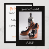 Invitation Chaussure de Fête, Vous êtes Invité, RS (Devant / Derrière)