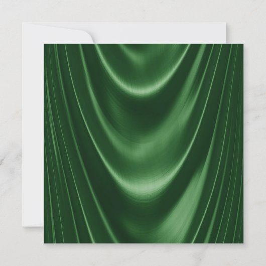 Invitation Chaussure d'or Emerald Green pour femmes fête d'an (Dos)