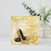 Invitation Chaussure D'Or N'Importe Quel Nombre Entrant Dans  (Debout devant)