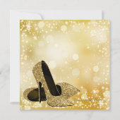 Invitation Chaussure D'Or N'Importe Quel Nombre Entrant Dans  (Dos)