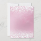 Invitation Chaussure en verre Cendrillon rose Quinceanera (Dos)