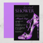 Invitation Chaussure gothique haute talon Halloween Fête des  (Devant / Derrière)