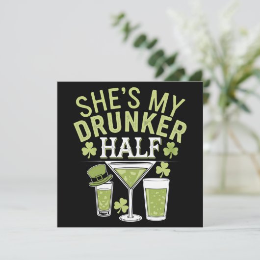 Invitation Chaussure Mon Couple Moitié St patrick Corresponda (Debout devant)