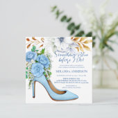 Invitation Chaussure nuptiale florale quelque chose Fête des  (Debout devant)