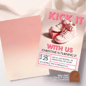 Invitation Chaussure Rose Pâle pour Fille de 2 ans