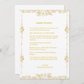 Invitation Chaussure Sandesh Hindu Shraddh (Devant / Derrière)