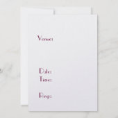 Invitation Chaussure stylet de tire-bouchon rouge et verre de (Dos)