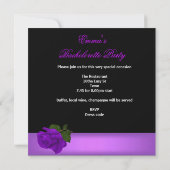 Invitation Chaussures à Masque Violet de l'Enterrement de Vie (Dos)