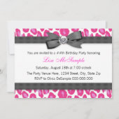 Invitation Chaussures à tal (Dos)