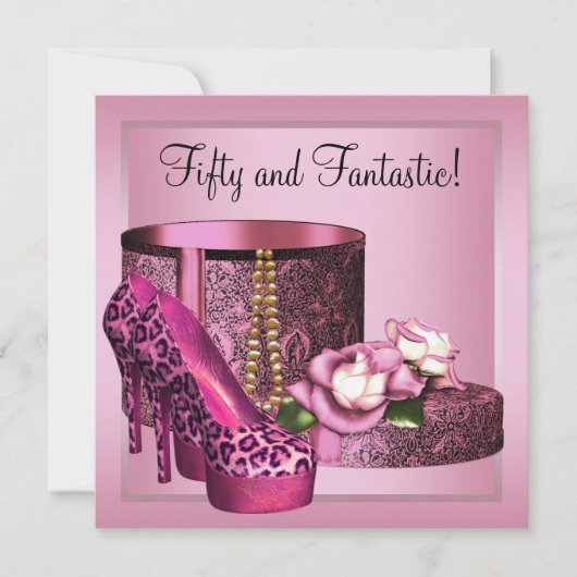 Invitation Chaussures à talon élevé femmes léopard rose 50e a (Devant)