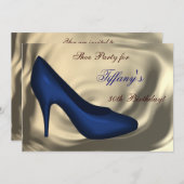 Invitation Chaussures à talon élevé fête d'anniversaire (Devant / Derrière)
