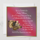 Invitation Chaussures à talon élevé Leopard Gold Womans 50e a (Dos)