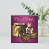 Invitation Chaussures à talon élevé Léopard rose femmes 50e a (Debout devant)