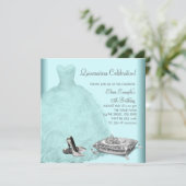 Invitation Chaussures à talon haute Ball Gown Turquoise Blue  (Debout devant)