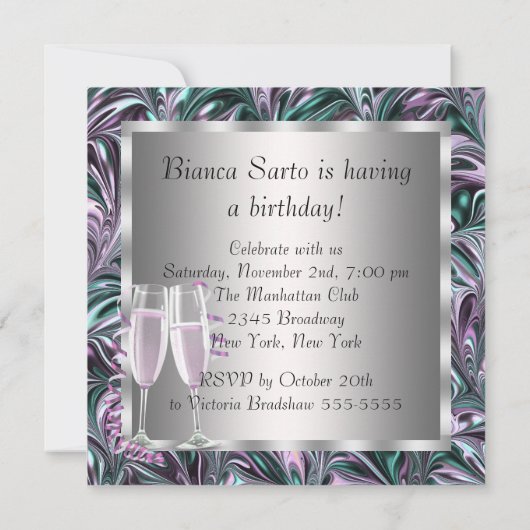 Invitation Chaussures à talon rose chaud Chaussures femmes An (Dos)