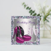 Invitation Chaussures à talon rose chaud Chaussures femmes An (Debout devant)