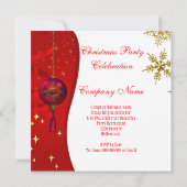 Invitation Chaussures à talons de Noël Champagne pour soirée (Dos)