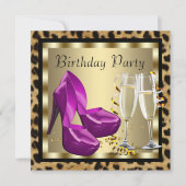 Invitation Chaussures à talons hauts à motif léopard pour soi (Devant)