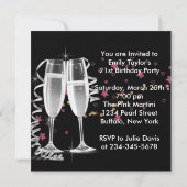 Invitation Chaussures à talons hauts Black Champagne pour fêt (Dos)