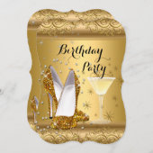 Invitation Chaussures à talons hauts Cocktail Fête d'annivers (Devant / Derrière)