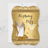 Invitation Chaussures à talons hauts Cocktail Fête d'annivers (Devant)